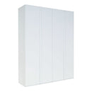 Italia 20 - 4 Door Wardrobe 182cm in White Gloss