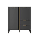 Lars Highboard Cabinet 103cm in Anthracite