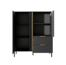 Lars Highboard Cabinet 103cm in Anthracite