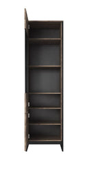 Arden Tall Display Cabinet 56cm in Oak Grande