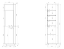 Modico MC-03 Tall Display Cabinet in Alpine White