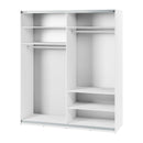 Maxi MX-04 Sliding Door Wardrobe 200cm in White