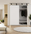 Maxi MX-04 Sliding Door Wardrobe 200cm in White