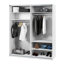 Maxi MX-04 Sliding Door Wardrobe 200cm in White