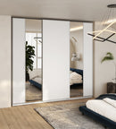 Maxi MX-05 Sliding Door Wardrobe 220cm in White