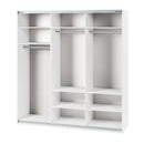 Maxi MX-05 Sliding Door Wardrobe 220cm in White