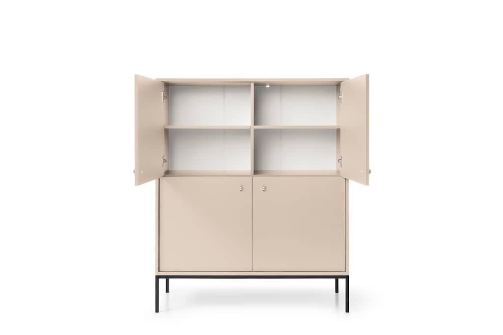 Mono Highboard Cabinet in Beige
