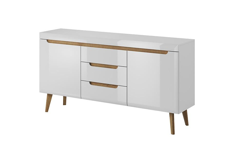Nordi Large Sideboard Cabinet in White Gloss