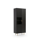 Nubia Tall Cabinet 80cm in Black
