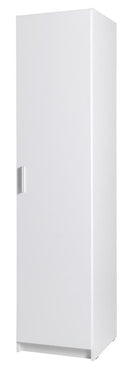 Snow 01 HInged Door Wardrobe 47cm in White Gloss