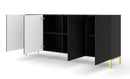 Surf Large Sideboard Cabinet 200cm in Black