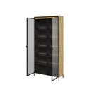Trend TR-07 Tall Display Cabinet 92cm in Oak Artisan