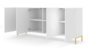 Wave Large Sideboard Cabinet 200cm in White
