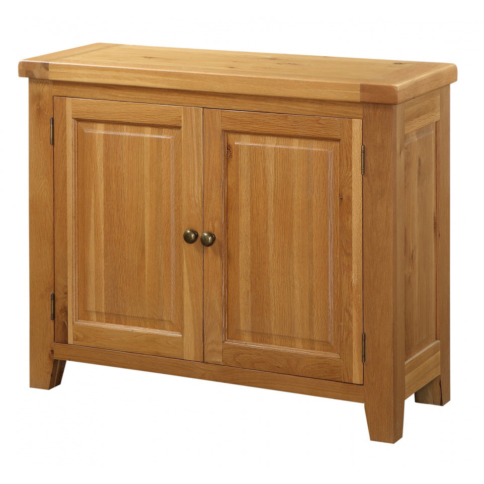 Acorn Solid Oak Sideboard - Small 2 Doors (1000W x 380D x 800H)