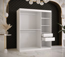 Ramiro II Sliding Door Wardrobe 150cm in White