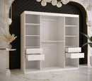 Ramiro I Sliding Door Wardrobe 180cm in White