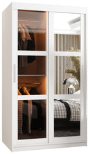 Parma II Sliding Door Wardrobe 100cm in White