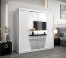 Elypse Sliding Door Wardrobe 200cm in White