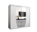 Elypse Sliding Door Wardrobe 200cm in White