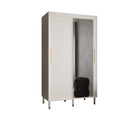 Mora II Sliding Door Wardrobe 120cm in White