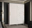 Mora Sliding Door Wardrobe 150cm in White