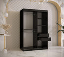 Ramiro II Sliding Door Wardrobe 120cm in Black