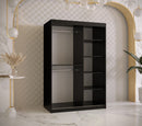 Ramiro II Sliding Door Wardrobe 120cm in Black