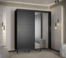 Tromso II Sliding Door Wardrobe 180cm in Black