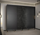 Tromso Sliding Door Wardrobe 250cm in Black