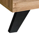 Thin Tall Display Cabinet in Oak Wotan