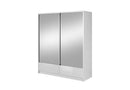 Aria II Sliding Door Wardrobe 184cm in White