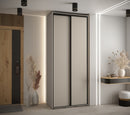 Dakota I Sliding Door Wardrobe 100cm in Cashmere