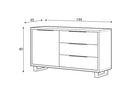 Halle 47 Sideboard Cabinet in Oak Wotan