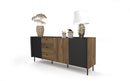 Prestigo Large Sideboard Cabinet 200cm in Oak Walnut