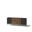 Prestigo Large Sideboard Cabinet 200cm in Oak Walnut
