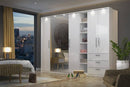 Optima 17 - Hinged Door Wardrobe in White