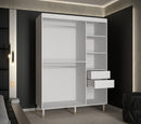 Tromso I Sliding Door Wardrobe 150cm in White