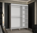 Tromso I Sliding Door Wardrobe 150cm in White