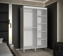 Mora Sliding Door Wardrobe 120cm in White