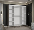 Mora Sliding Door Wardrobe 180cm in White