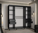 Tromso II Sliding Door Wardrobe 200cm in Black