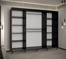 Mora II Sliding Door Wardrobe 250cm in Black