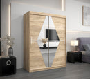 Boliwia Sliding Door Wardrobe 150cm in Oak Sonoma