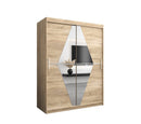 Boliwia Sliding Door Wardrobe 150cm in Oak Sonoma