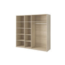 Bari Hinged Door Wardrobe 200cm in Oak San Remo