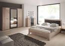 Bari Hinged Door Wardrobe 200cm in Oak San Remo