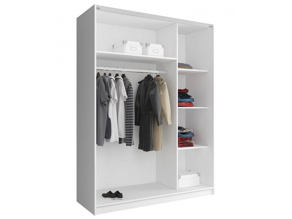 Mika 03 Sliding Door Wardrobe 150cm in Oak Sonoma