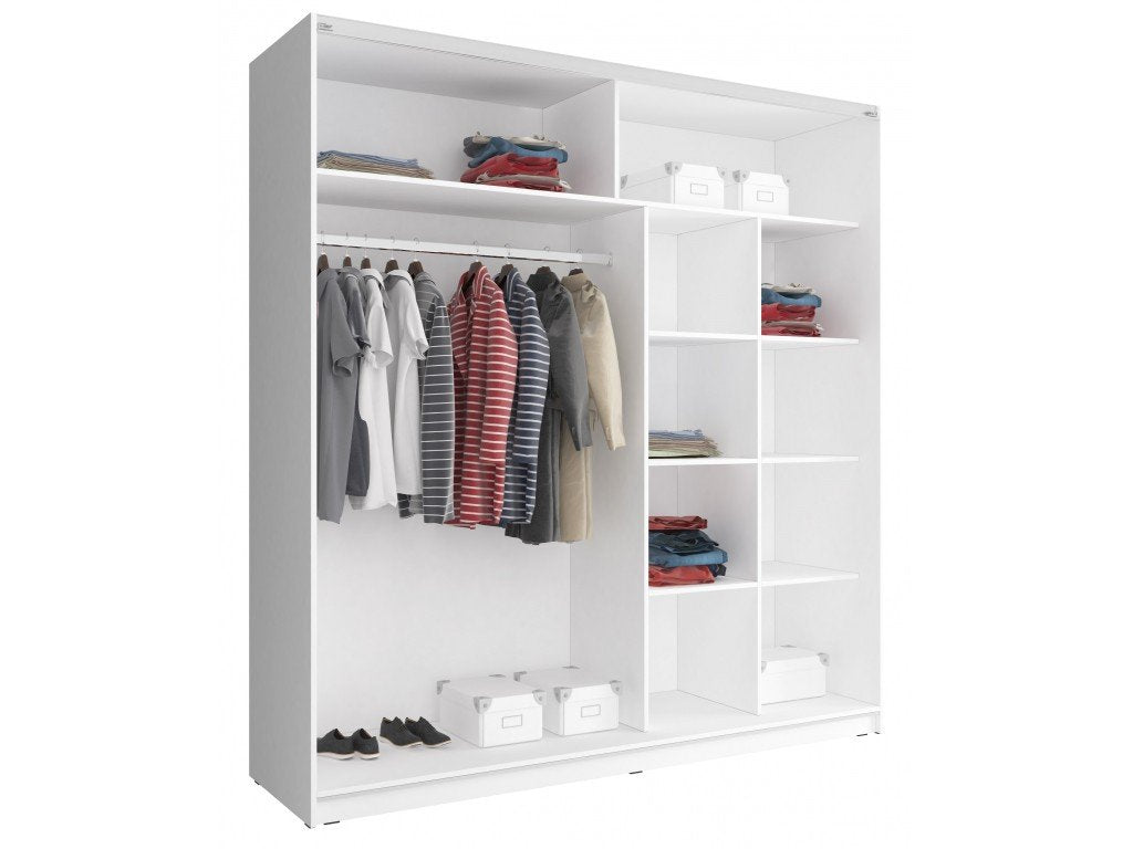 Mika 02 Sliding Door Wardrobe 200cm in Oak Sonoma
