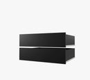 Kair I Sliding Door Wardrobe 250cm in Black