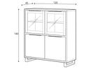 Halle 42 Display Cabinet in Oak Wotan